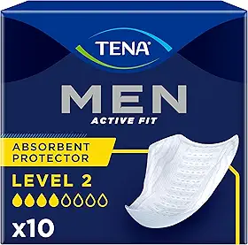 TENA Absorvente Protetor Masculino Tena Men Active Fit 10 Unidades