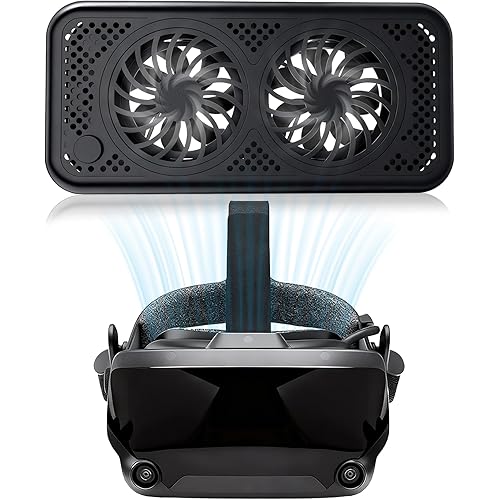 HAIZUSAI USB Radiator Fans Accessories for Valve Index, Cooling Heat for VR Headset in The VR Game and Extends The Life of Valve Index