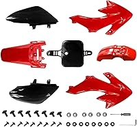 Vista 10 de PRO BAT 7 piezas de kit de guardabarros de plástico CRF50, kit de carenado de guardabarros XR50, kit completo de guardabarros de plástico