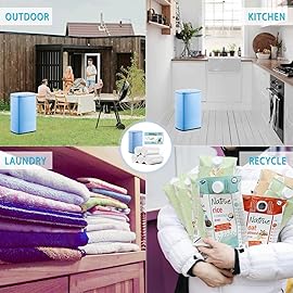 tall kitchen white trash-bags 13 gallon - kitchen garbage bags unscented biodegradable 60 Count Office waste basket Liners recycling Compostable Strong Thick Bulk Inwaysin