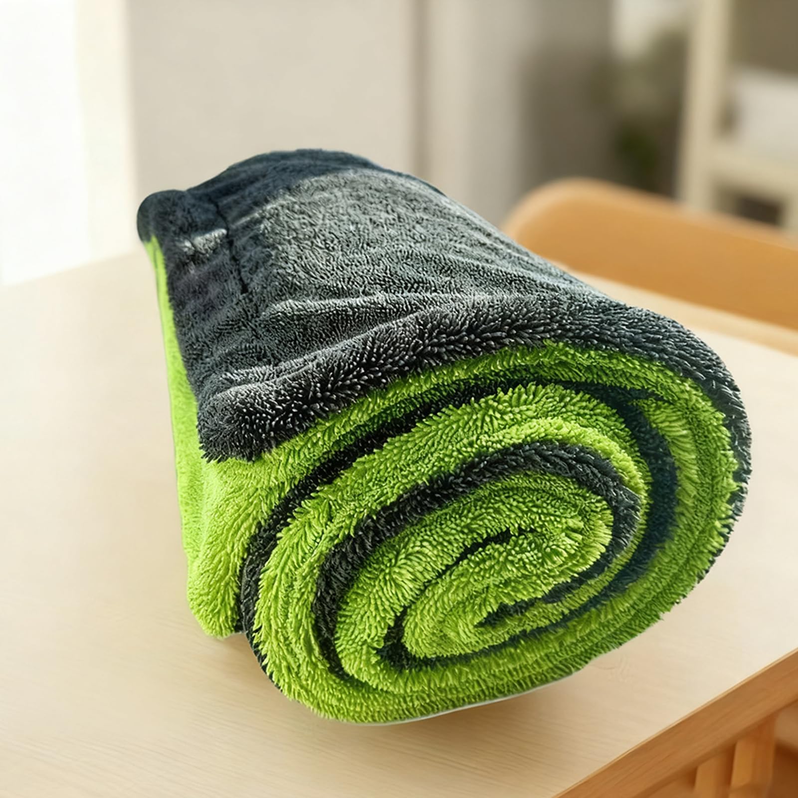 Toalla de limpieza de coche resistente, 3 L, absorción de agua, sin costuras, para lavado de vehículos, uso profesional, toalla de microfibra de alta absorción
