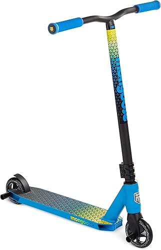Mongoose Rise - Patinete de acrobacias de estilo libre para jóvenes y adultos, ruedas de alto impacto de 4.331in, agarres estilo bicicleta, cubierta