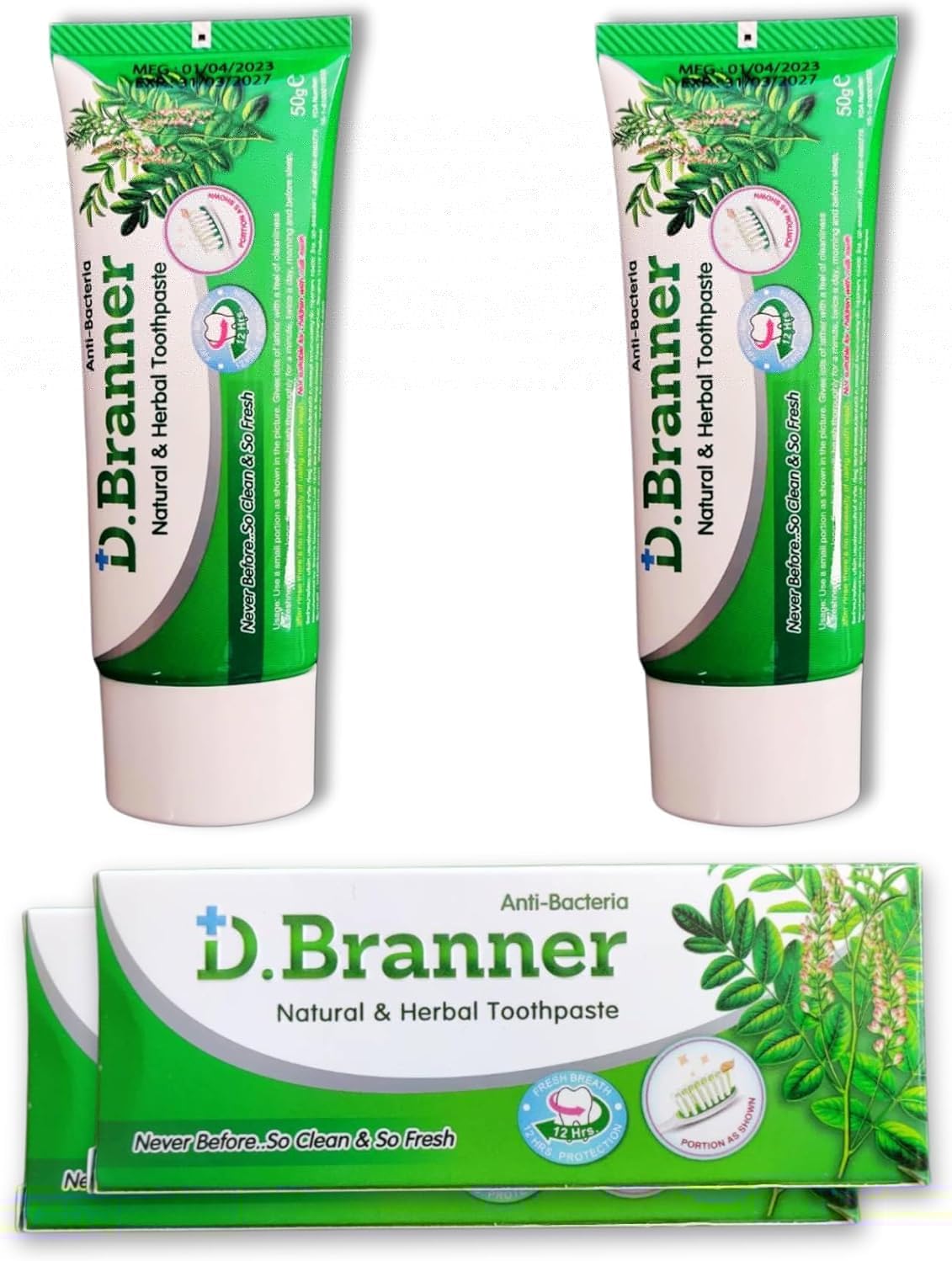 Herbal Natural Toothpaste - Ingredients with Clove, Mint, Camphor, Neem Leaves and Herb - Formula for Gum Health, Healthy Teeth and Refreshing Bad Breath, Vegan Toothpaste for Adults (2)