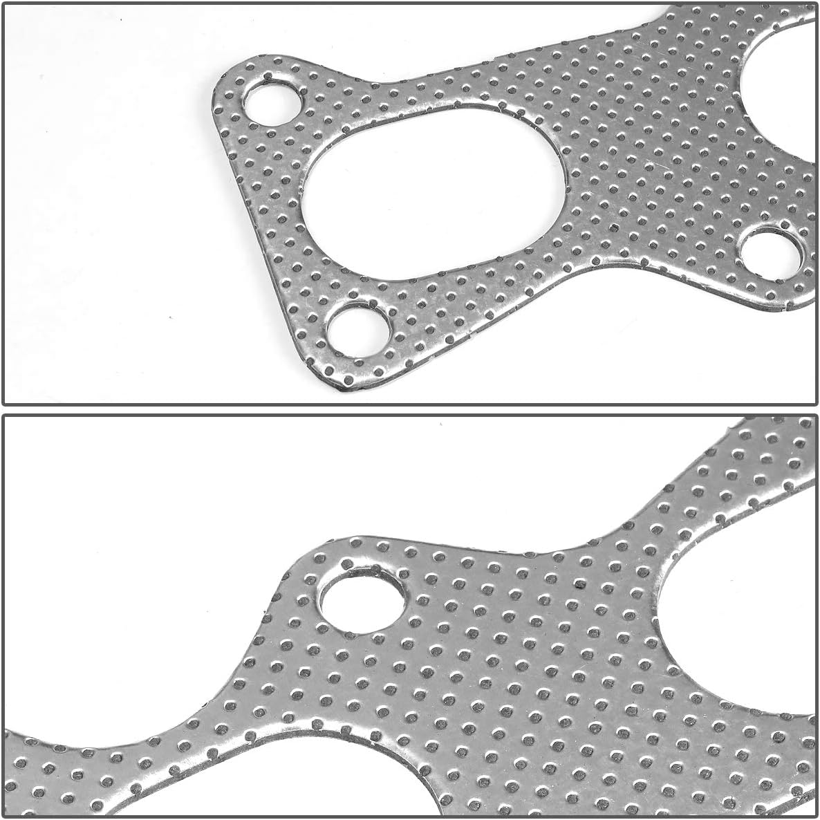 Auto Dynasty Aluminum Exhaust Manifold Header Gasket Set Compatible with 93-97 Ford Probe Mazda MX-6 2.5L V6