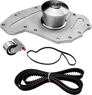 Engine Timing Belt Kit with Water Pump | Compatible with 2005-2010 Chrysler, Dodge & Volkswagen Vehicles 3.5L 4.0L V6 SOHC 24 VALVE Engine | Replaces# TS26295A, TBK295L