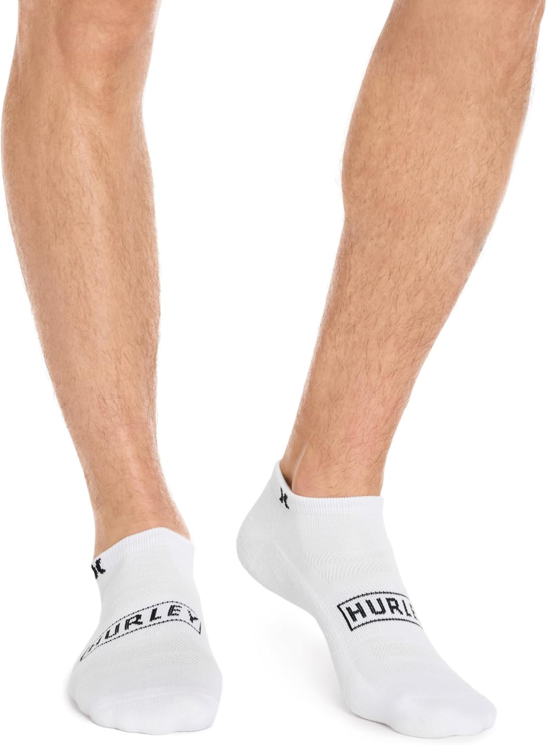 Hurley Mens 8 Pack Sport Cushioned Low Cut Socks - Image 2