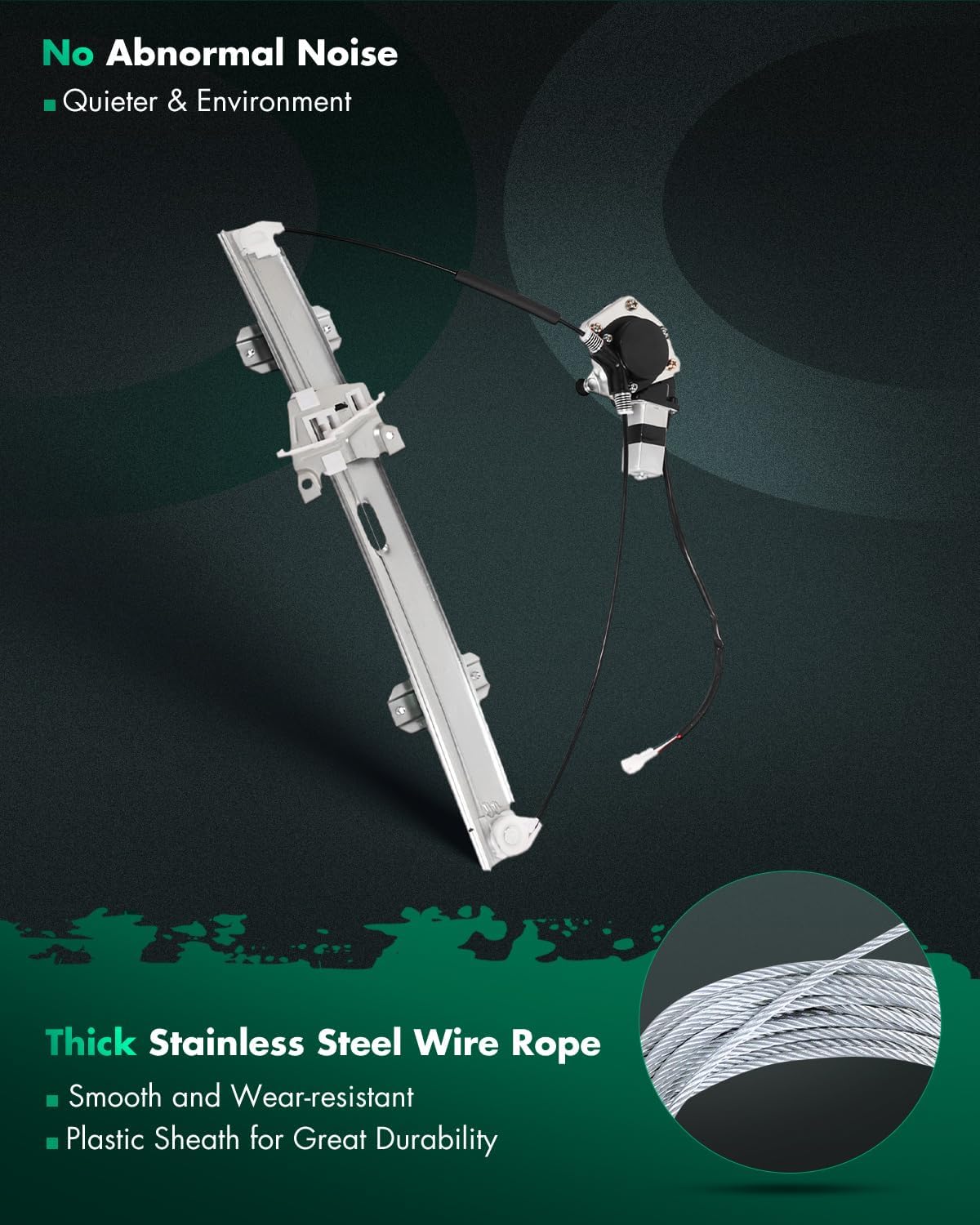 SCITOO 741-974 741-975 Front Left Front Right Power Window Regulator with Motor Compatible for Suzuki Grand Vitara 1999-2005 for Suzuki XL-7 2002-2006