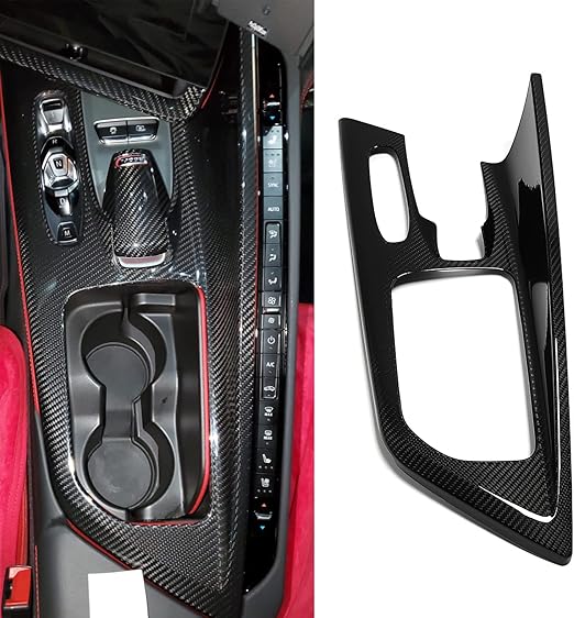 Yipmotiv Genuine Carbon Fiber Center Console Trim for C8 Corvette 2020 2021 2022