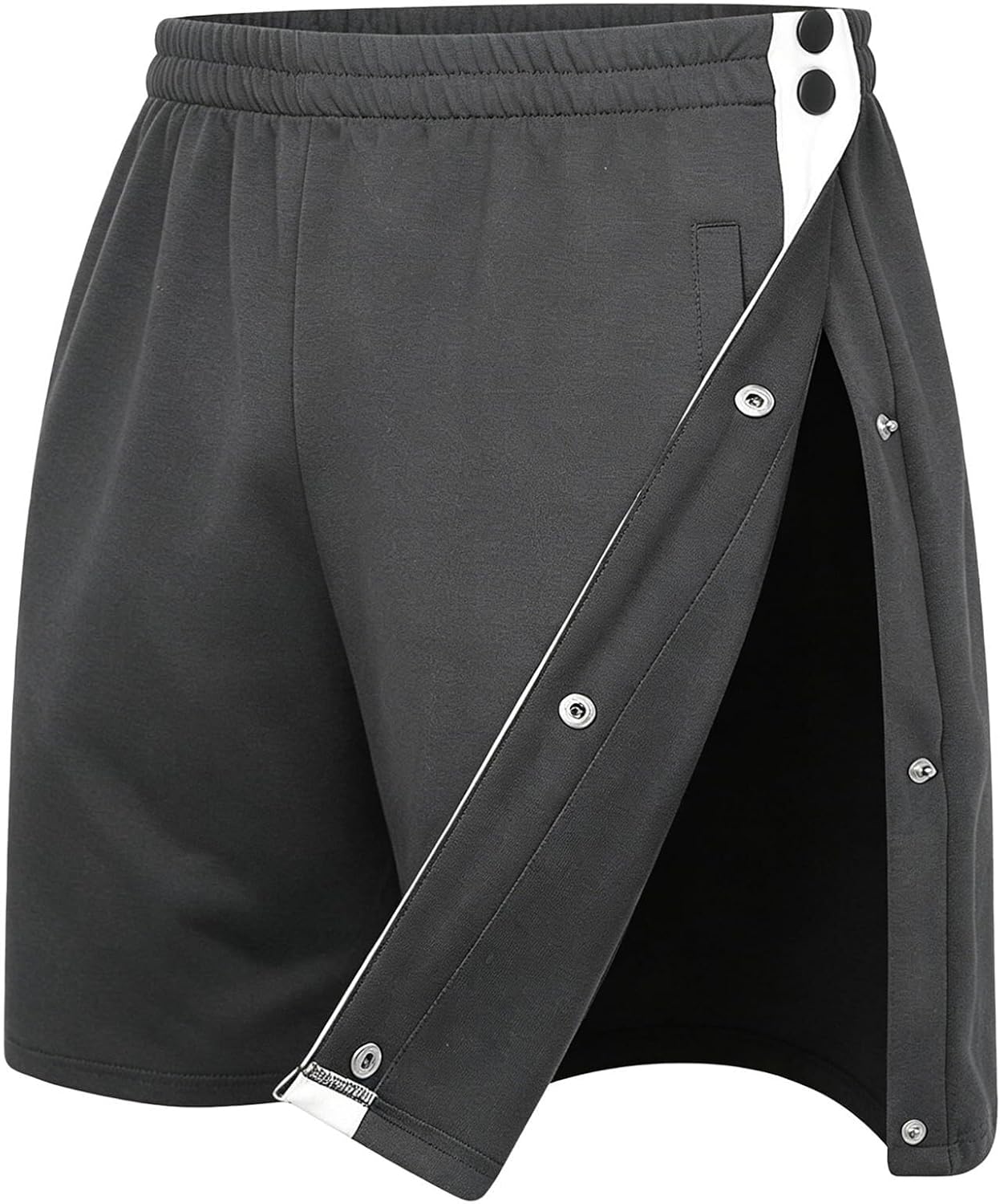 Men's Adaptive Tear Away Waterproof Lounge Shorts with Snaps for Recovery