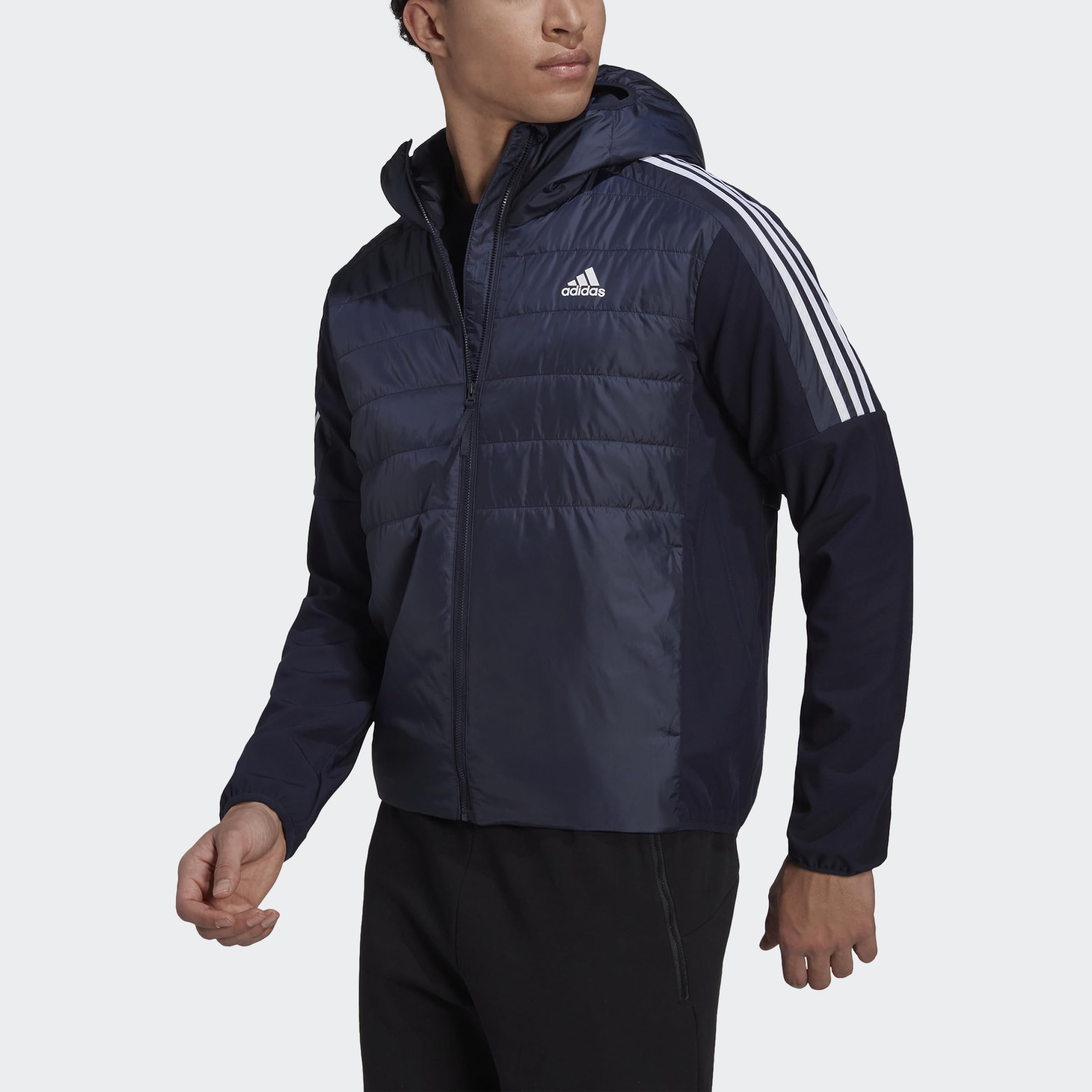 adidas Kurtka (średnia waga) Mężczyźni Essentials Insulated Hooded Hybrid Jacket