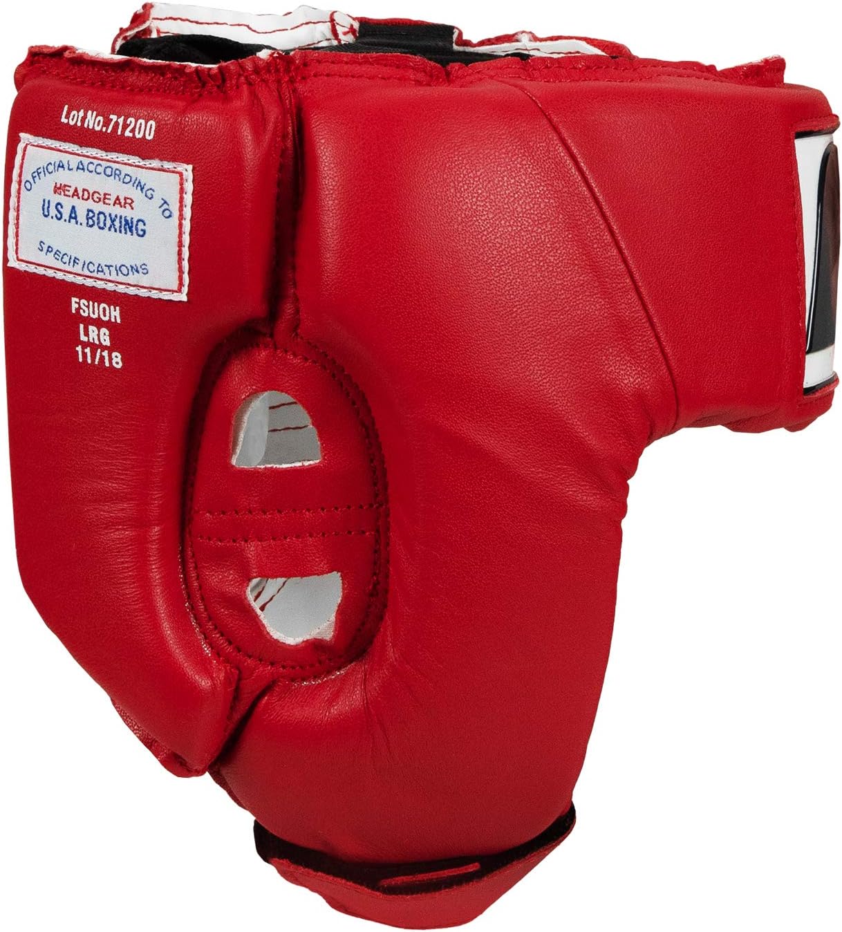 Fighting Sports USA Boxing Competition Headgear (Open Face), Red, X-Large