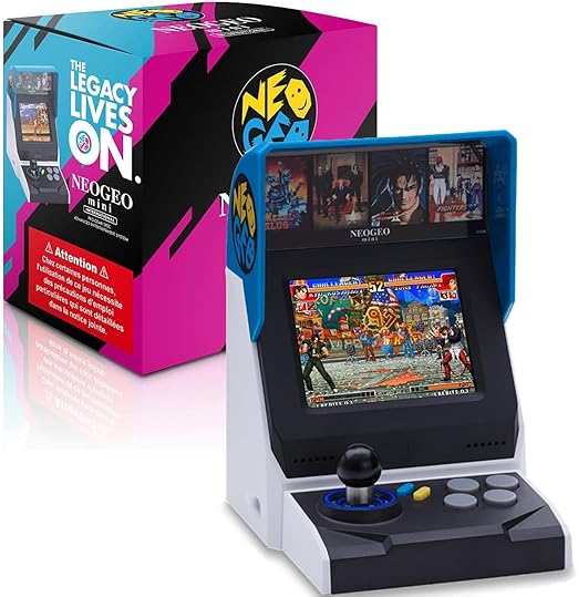NEOGEO Mini インターナショナル版 ネオジオ ミニ 国際版 NEO GEO Mini アーケード ゲーム機 「ザ・キング・オブ・ファイターズ」「メタルスラッグ」など 40本 SNK名作タイトル収録 3.5インチLCDスクリー / ゲームパッド端子2つ / HDMIをサポート 【HDMIとゲームパッドは含まれていません】