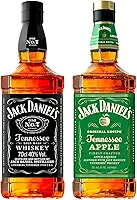 Jack Daniel's Kit Tradicional Old No. 7 e Apple Whiskey 700ml - Licor de Maçã Verde