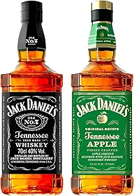 Jack Daniel's Kit Tradicional Old No. 7 e Apple Whiskey 700ml - Licor de Maçã Verde