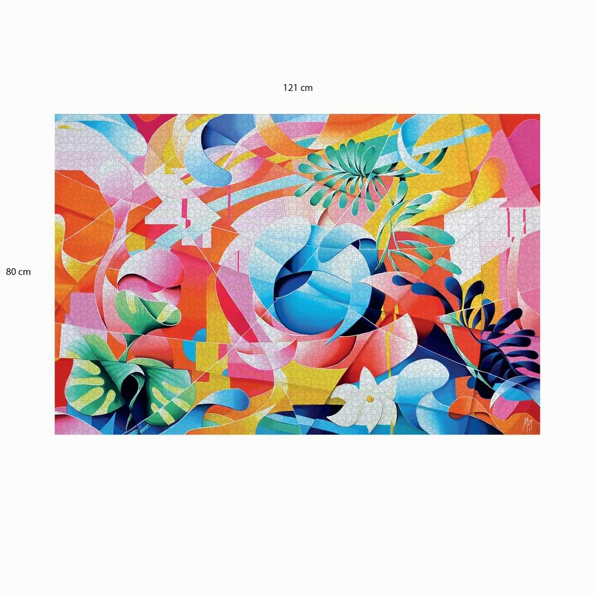 Nathan - Puzzle 3000 pièces - Abstraction Végétale/Amaury Dubois - Adultes et Enfants dès 14 Ans - Puzzle de qualité supérieure - Encastrement Parfait - Collection Artiste - 12001550