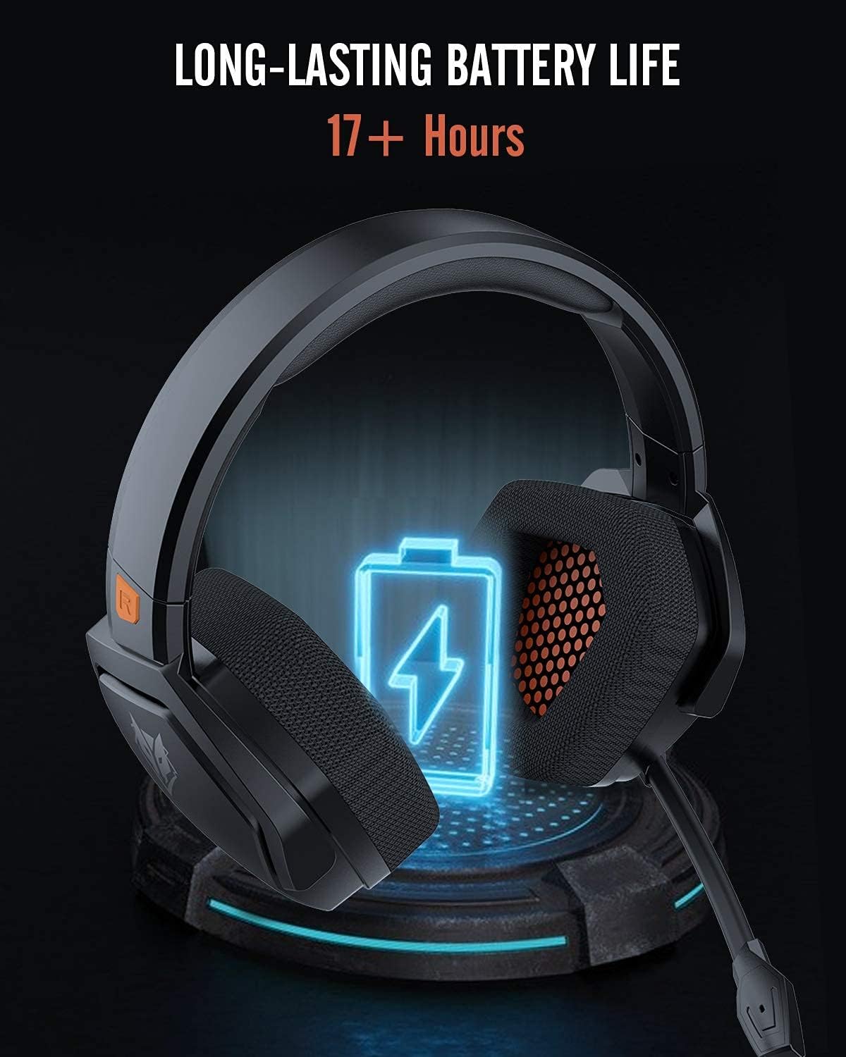 NUBWO G06 Wireless Gaming Headset for PS5, PS4, PC, Noise Cancelling Over Ear Gaming Headphones with Mic, 2.4GHz Ultra-Low Latency, Soft Memory Earmuffs, Wired Mode for Xbox One, Xbox Series X Games: Electronics