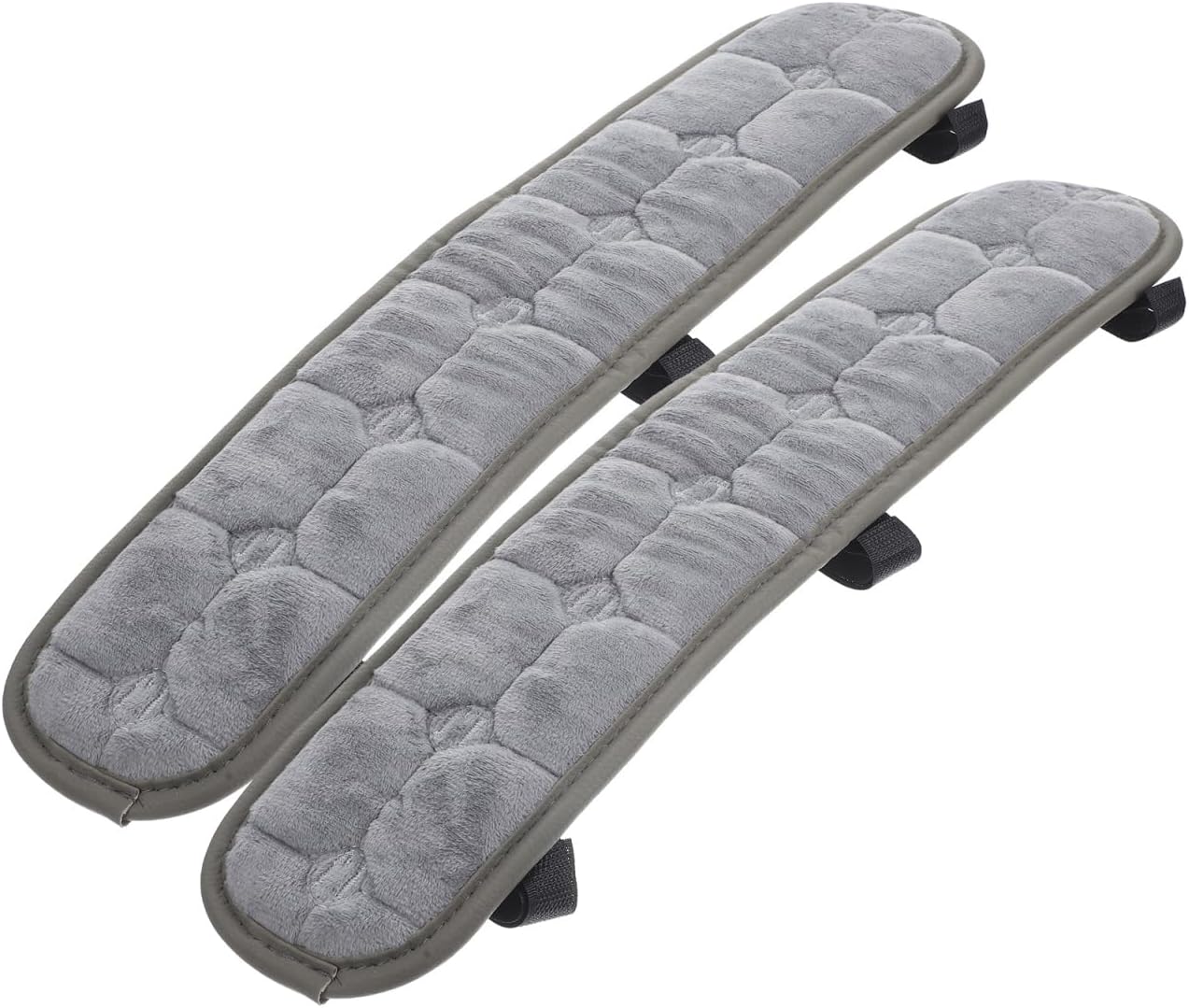 Angoily Office Chair Armrest Covers, 2Pcs Office Removable Arm Rest Covering, Gaming Computer Elastic Chair Armrest Desk Comfy Seat Hand Rest Protector for Home and Work Replacement (Grey)