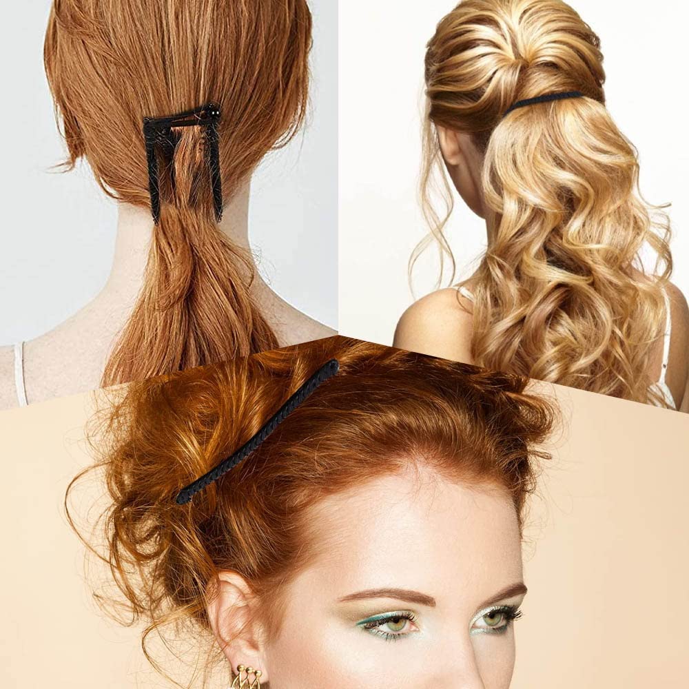 Fermaglio Per Capelli A Banana Elastico – Per Capelli Ricci Spessi Naturali, Donna, Multicolore - Foto 3