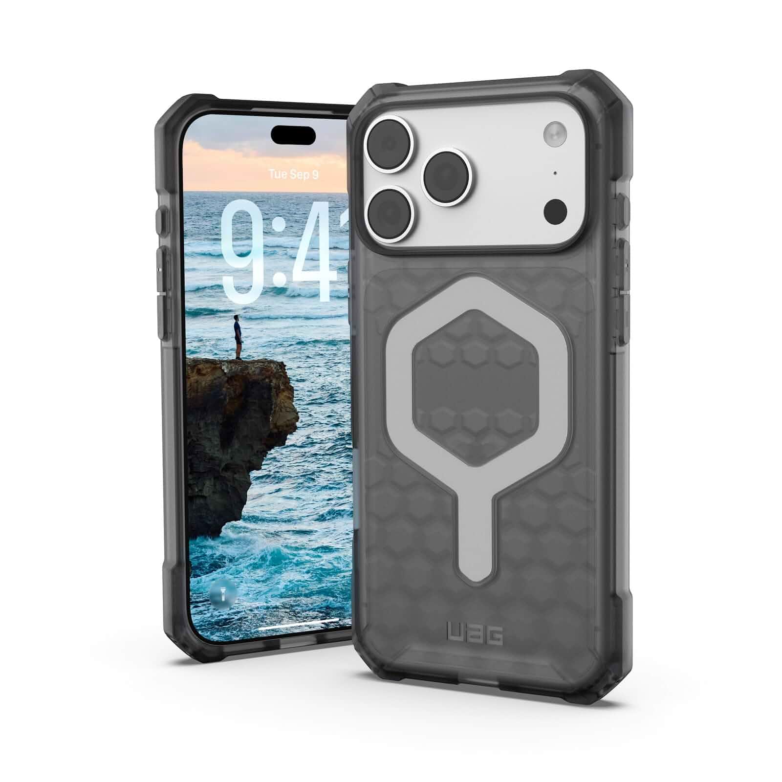 UAG iPhone18 Pro Max Shockproof Smartphone Case Essential Armor Japan Ash, compatible with iPhone 17 Pro Max, smartphone protection, scratch resistant