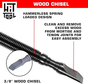 HIT Tool Hammerless Spring Driven 3/8 Wood Chisel