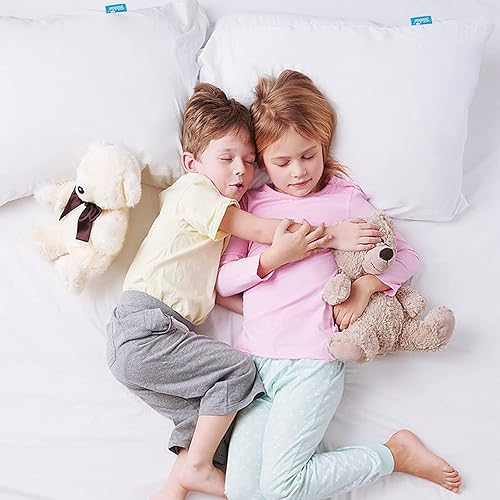 Miniatura 2 de Funda de almohada impermeable con cremallera para niños pequeños, paquete de 4 fundas protectoras de almohada de viaje para almohadas de 13 x 18 y