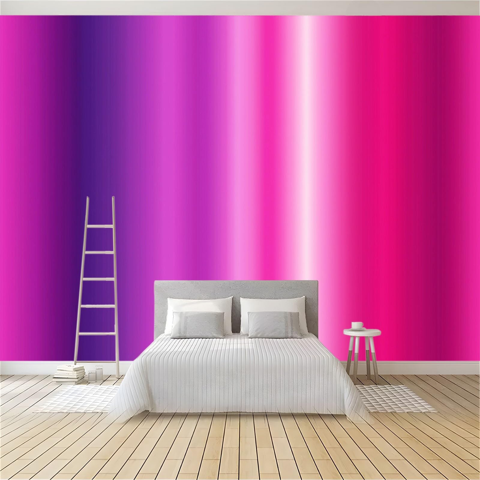 Fototapeta Moda Pionowe Paski Spersonalizowane Fototapety Plakat 400 x 280 cm Nowoczesna Dekoracja Ścienna Salon Sypialnia Pokój Dziecięcy Sypialnia Różowy Fioletowy