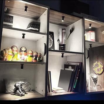 Cocoarm 5V ミニLEDスポットライト、絵画用USB LEDスポットライト器具、画像モデルディスプレイシェルフ、キャビネットジュエリーショーケースポジティブホワイトライト6000K