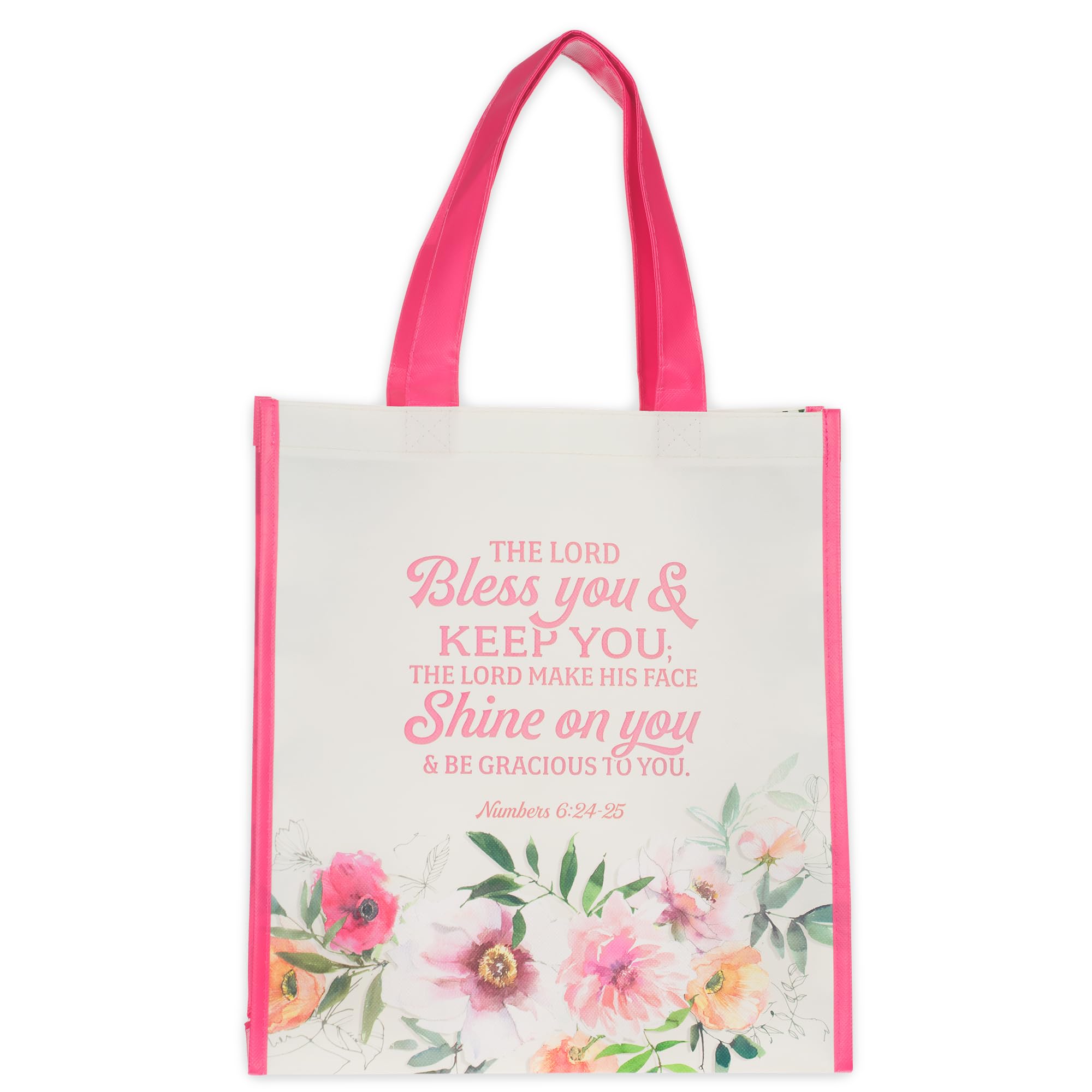 Christian Art Gifts Reusable Shopping Tote Bag for Women: May the Lord Bless You and Keep You - Numbers 6:24 Inspirational Scripture for Supplies,
