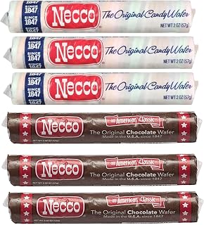 Wafers Variety Pack - 6 Rolls - 3 Rolls of Chocolate and 3 Rolls of Variety - The Original Wafer Candy - Timeless Classic Everyone is Sure to Enjoy