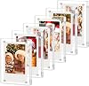 6 Pack Acrylic Polaroid Magnetic Frames for Refrigerator, Clear Picture Frames for Mini Instant Photos, 2.36 x 3.54 Inch Wallet Size Instax Magnet Frame for Fridge