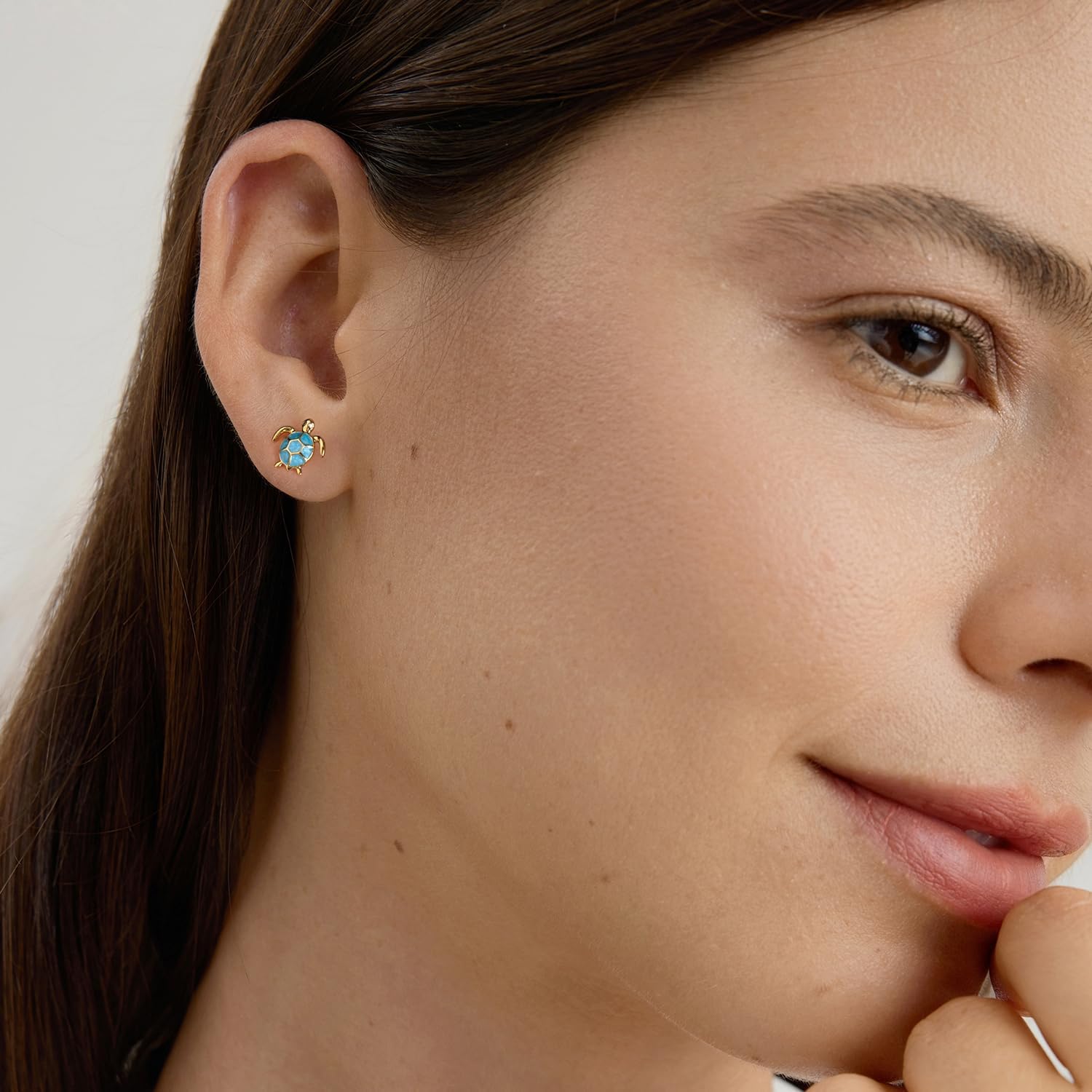 WOSTU Gold Dachshund Earrings for Women Animal Starfish Ocean Turtle Koi Fish Stud Earrings with 925 Sterling Silver Posts Cute Hypoallergenic Jewelry Christams Anniversary - Image 3