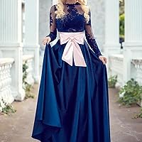 Vista 21 de obmwang Cinturón de satén de boda para ocasiones especiales, faja nupcial de 4 pulgadas de ancho, doble cara