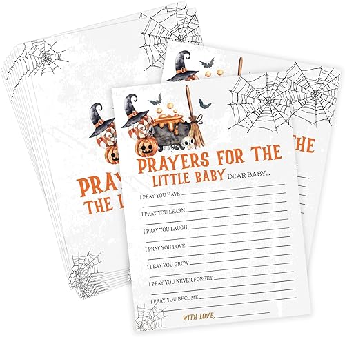 Juego de oraciones de Halloween para el pequeño bebé, juego de Halloween para baby shower, decoraciones de baby shower, suministros de fiesta de