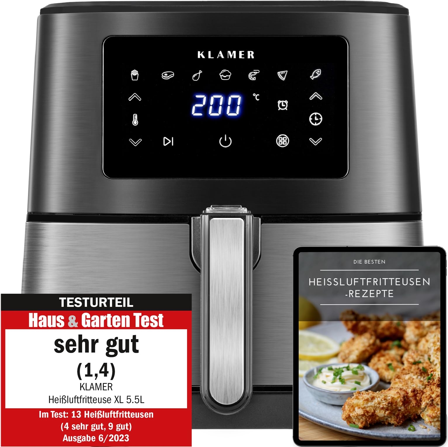 KLAMER Heißluftfritteuse 5