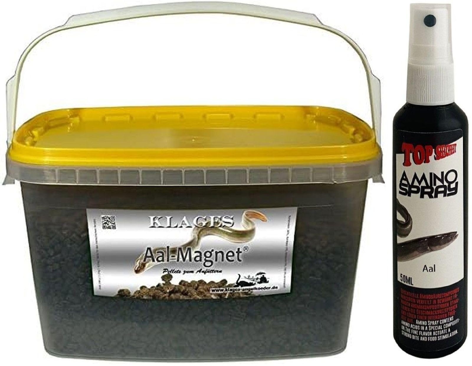 4 kg Aal-Magnet Eimer + 50ml Aminospray Aal