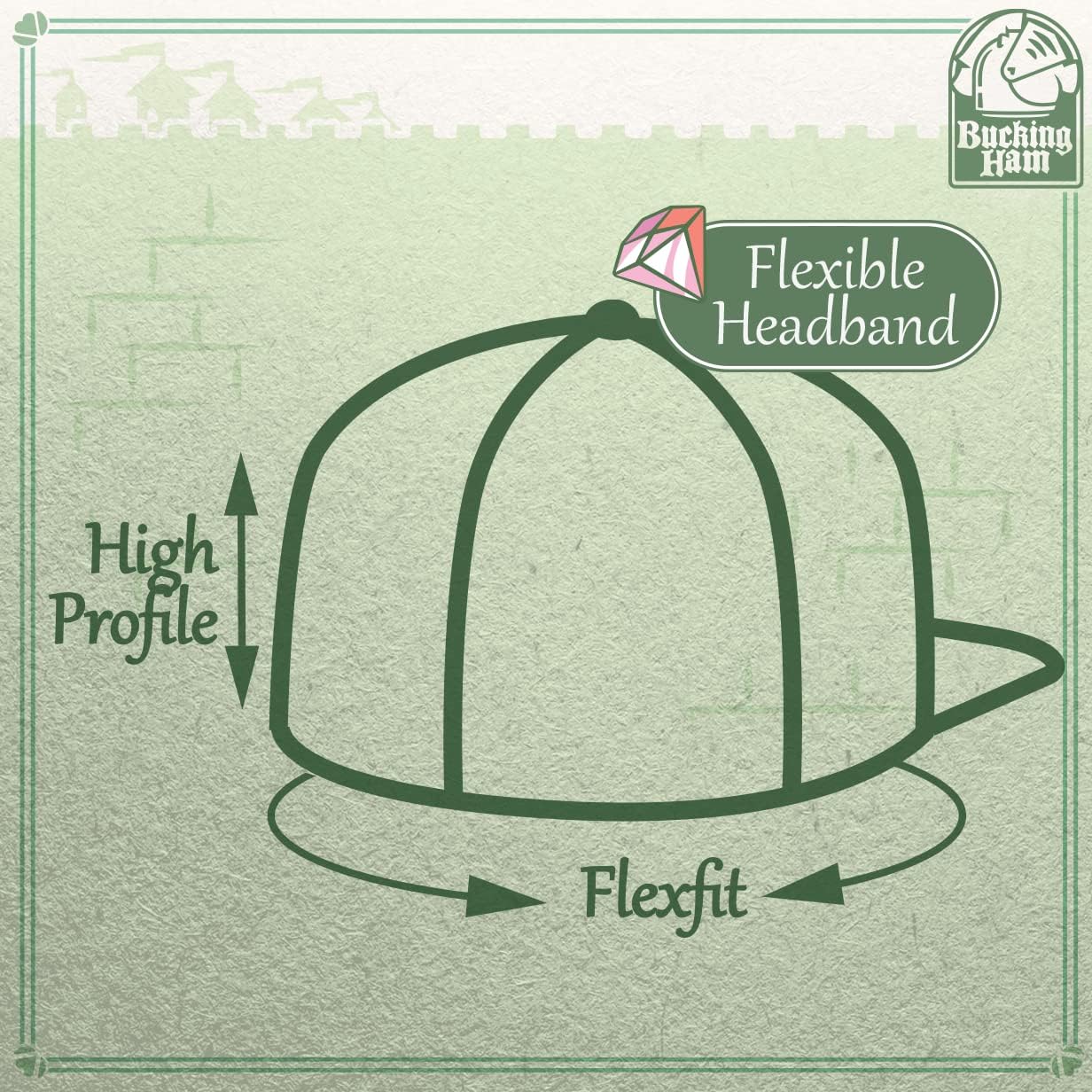 Miniatura 6 de Sombrero ajustado personalizado Flexfit 6210 con visera plana estructurada, personaliza tu diseño aquí - CP06