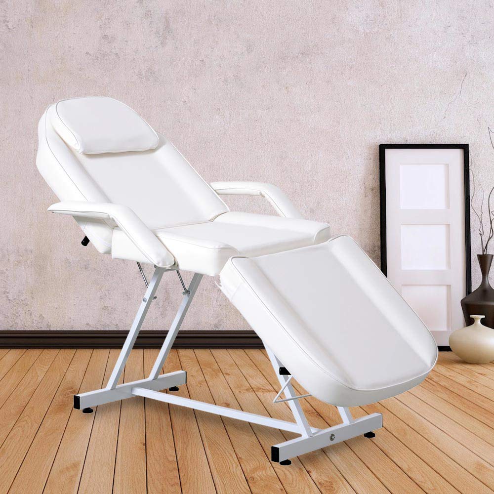 Adjustable Facial Massage Bed for Spa Salon, White Ethiopia Ubuy