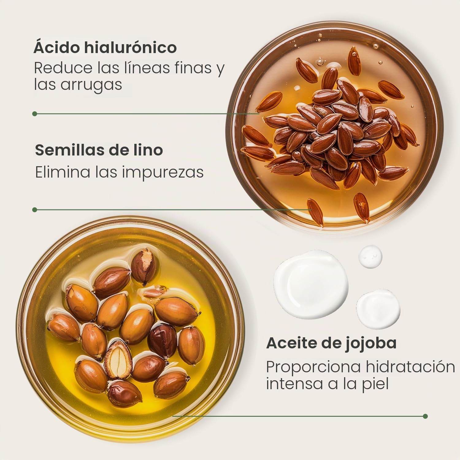 PLANTIFIQUE Maschera Viso Coreana Argilla Vulcanica - Purifica, Affina Pori, Idrata e Calma - 110 g & Siero Viso Jojoba Massage Bio Oil - Olio Puro Massaggiatore per Gua Sha 30 ml