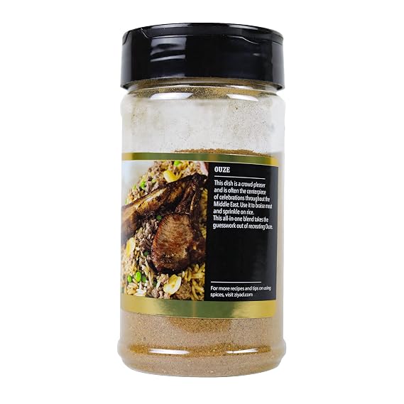 Ziyad Shaker Premium Ouze Spice Blend, Salt-Free, Vegan, Vegetarian, No Colors, No Additives, No Preservatives, 5.3oz