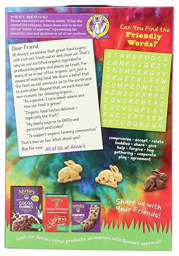 Miniatura 172 de Annie's Orgánico, paquete variado de aperitivos, conejitos cheddar y Bunny Grahams, 1 oz, 36