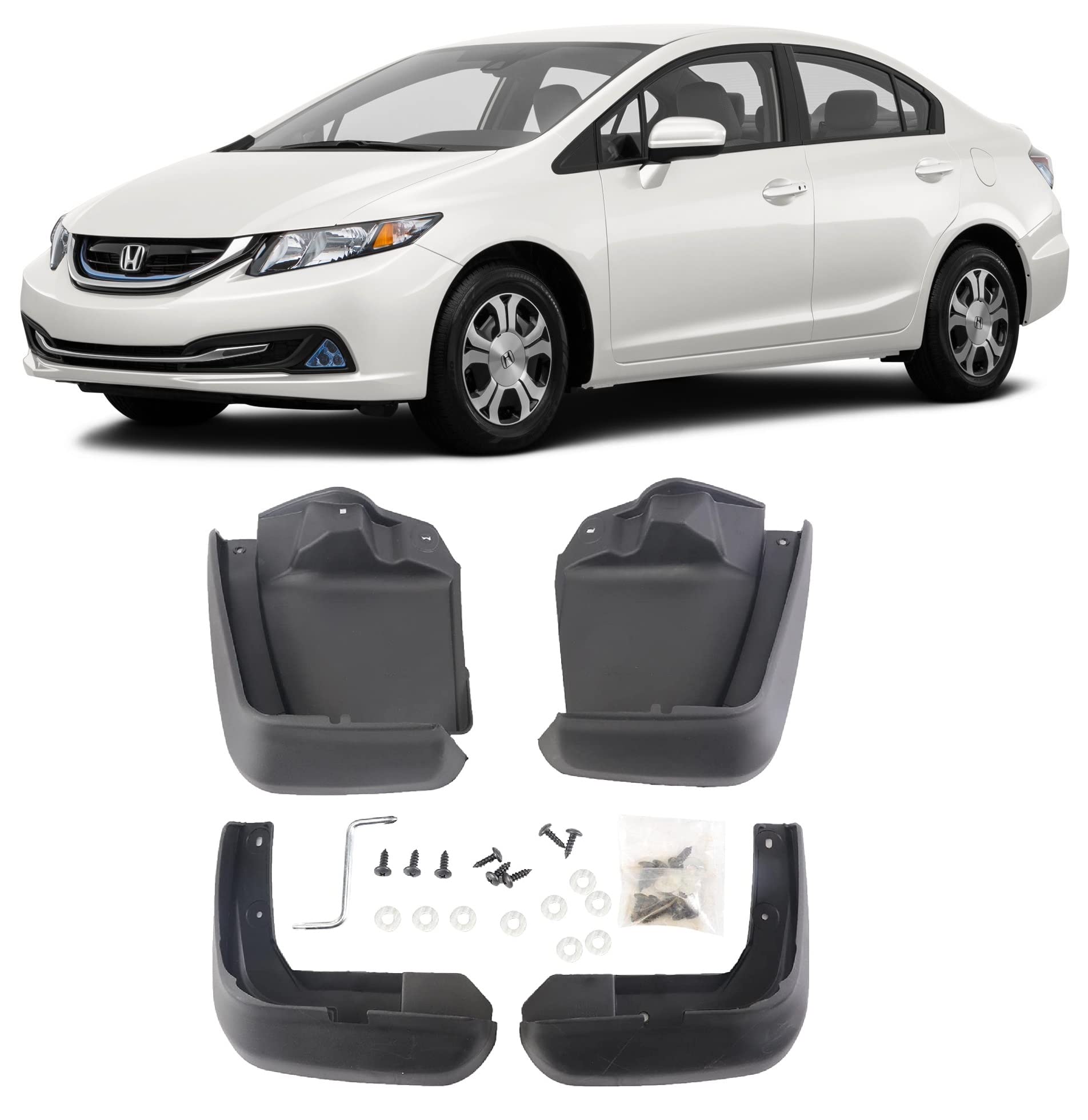 WONSABON Front Rear Splash Guards 