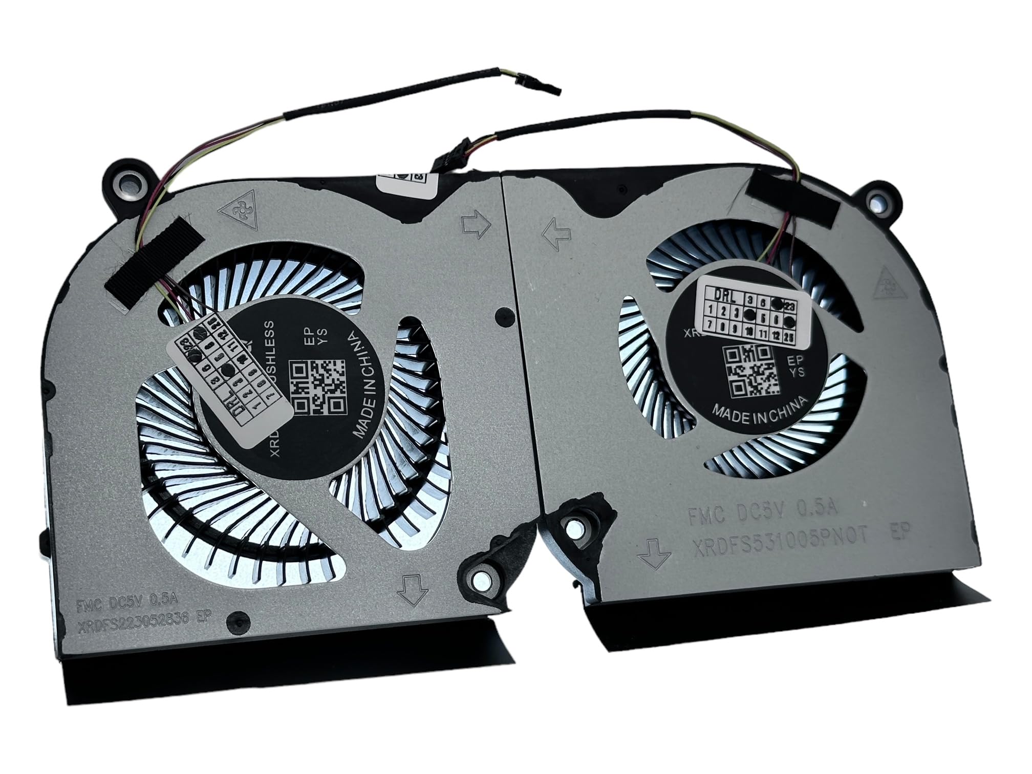 Ventola di Raffreddamento SET CPU + GPU per Acer Nitro 5 AN515-45, AN515-55, AN515-56, AN515-57, AN517-41, AN517-52, AN517-53; NP: DFS5K223052836, NS85C51-20H13, NS85C51-20H15