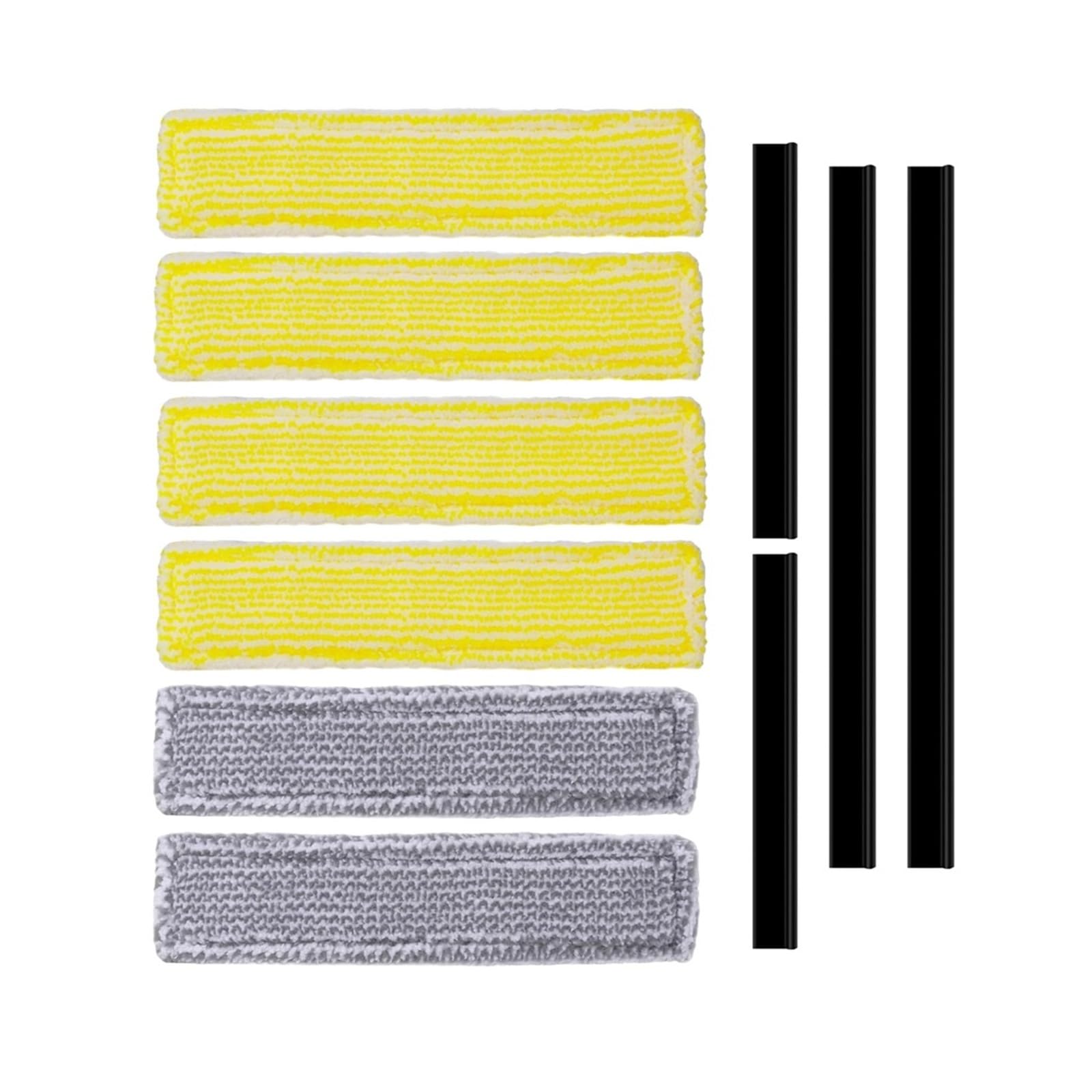 Aspiradora de ventanas, paño de fregona lavable, trapos de limpieza de vidrio, tira de goma, accesorios de repuesto, Compatible con Karcher,WV2 WV5(2pcs)