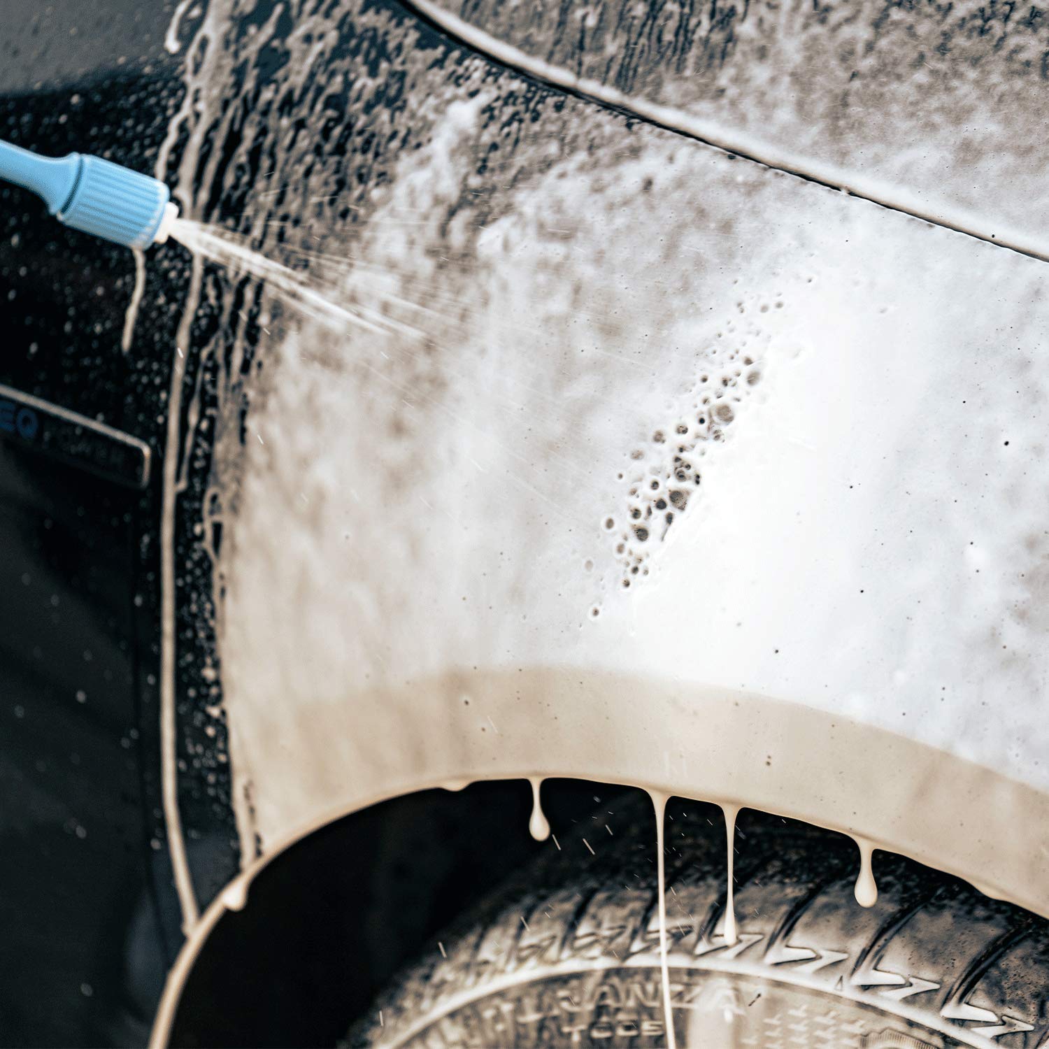 Detailmate Auto Schaum Wasch Versiegelung Set: SONAX XTREME FOAM & SEAL - Schaumversiegelung 1 Liter + Kwazar Venus Super Foamer Cleaning Pro+ 2L Hand Schaumsprüher + Mikrofaser Waschhandschuh