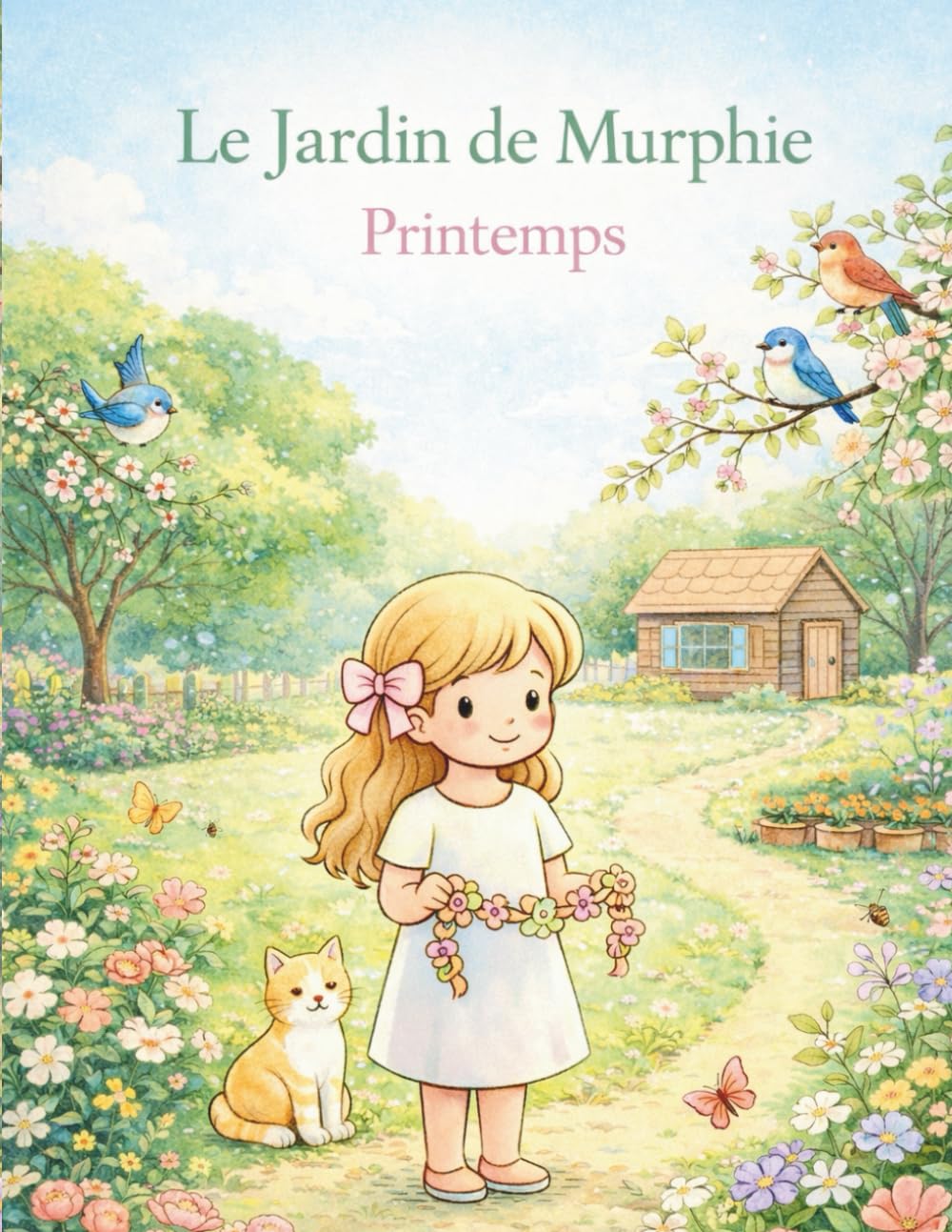 Le Jardin de Murphie – Printemps: Livre de coloriage poétique pour petits et grands (Les aventures de Murphie)