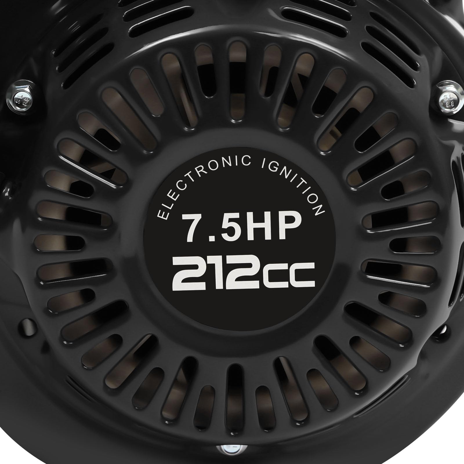 Moteur à essence 7,5CV (5,5kW) 4 temps OHV Industriel Noir-Rouge - 212cc Moteur stationnaire refroidi par air avec démarrage à corde pour karts/machines de construction/agriculture