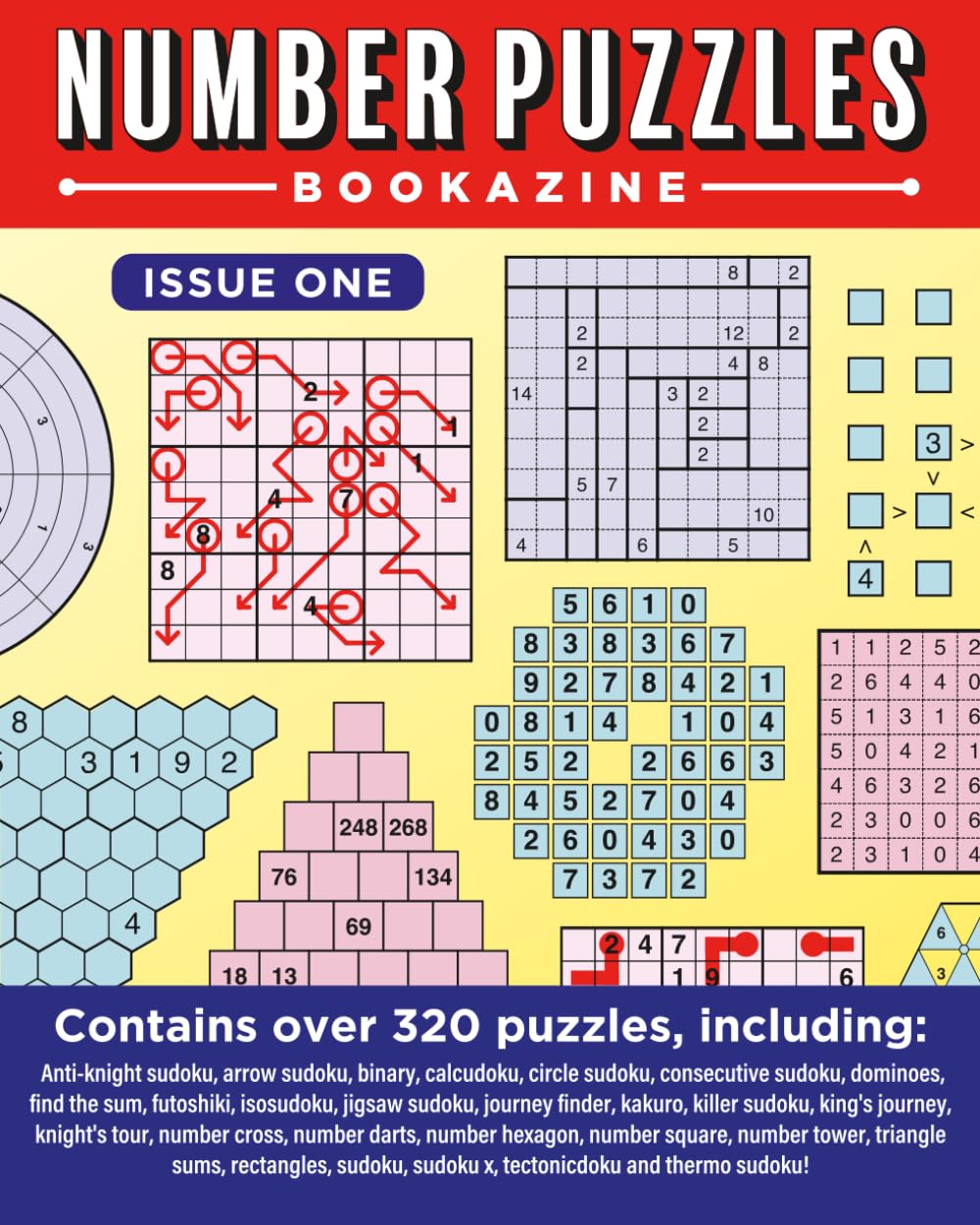 Number Puzzles Bookazine: Contains over 320 number puzzles with a huge range of puzzle types