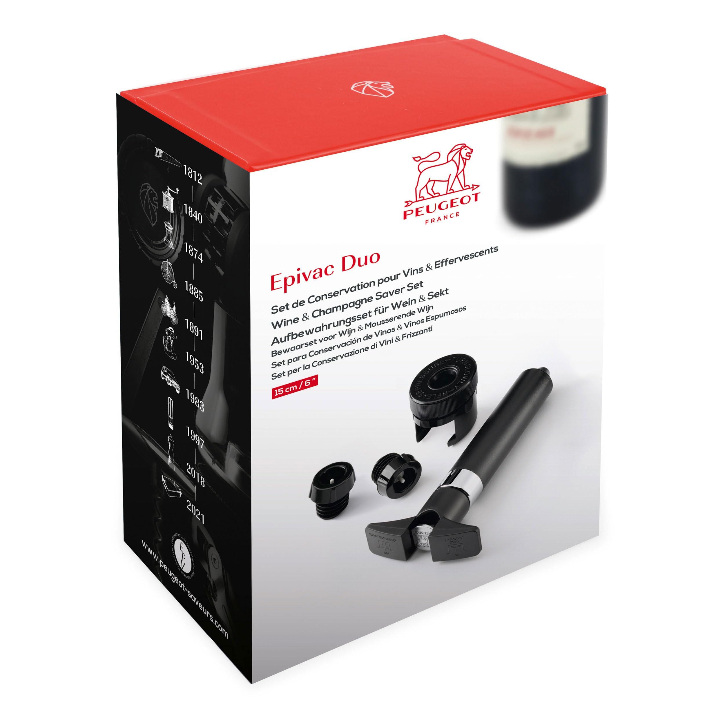 Peugeot 210052 Epivac, Kit pompa da vino e champagne