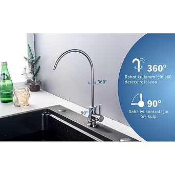 Paslanmaz Çelik Su Arıtma Cihazı Musluğu - Inox Su Arıtma Cihazı Musluğu