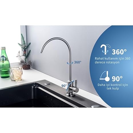 Paslanmaz Çelik Su Arıtma Cihazı Musluğu - Inox Su Arıtma Cihazı Musluğu